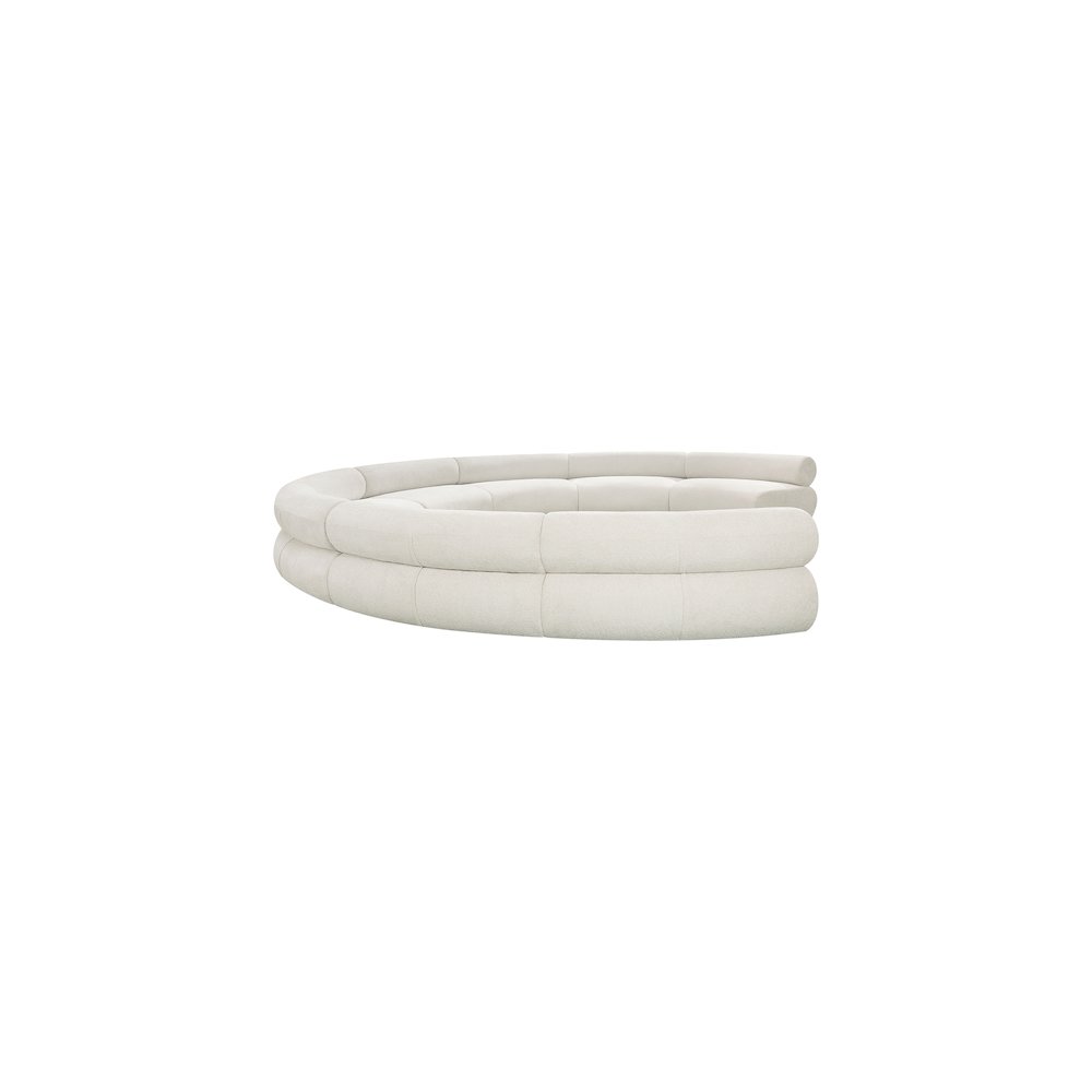 Bale Cream Chenille Fabric Modular Sofa