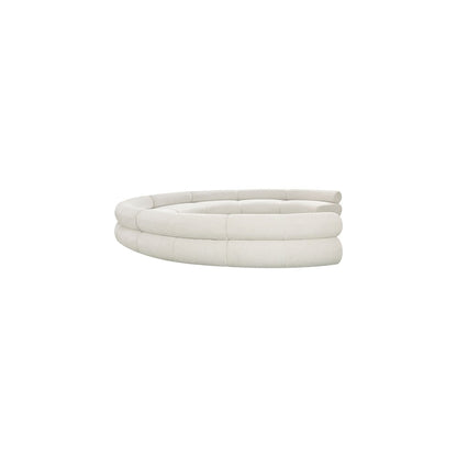 Bale Cream Chenille Fabric Modular Sofa