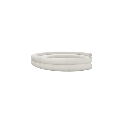 Bale Cream Chenille Fabric Modular Sofa