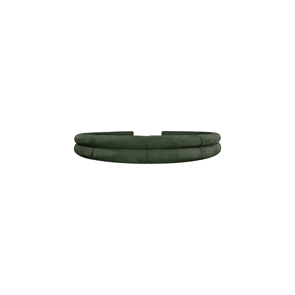 Bale Green Chenille Fabric Modular Sofa
