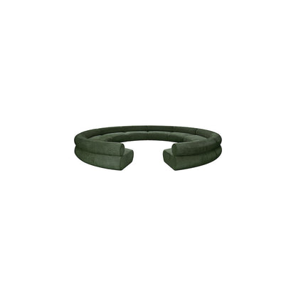Bale Green Chenille Fabric Modular Sofa