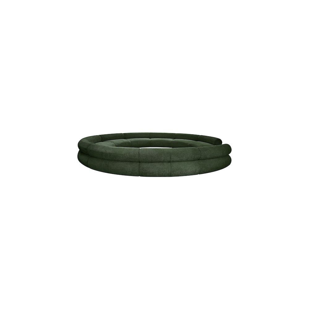 Bale Green Chenille Fabric Modular Sofa
