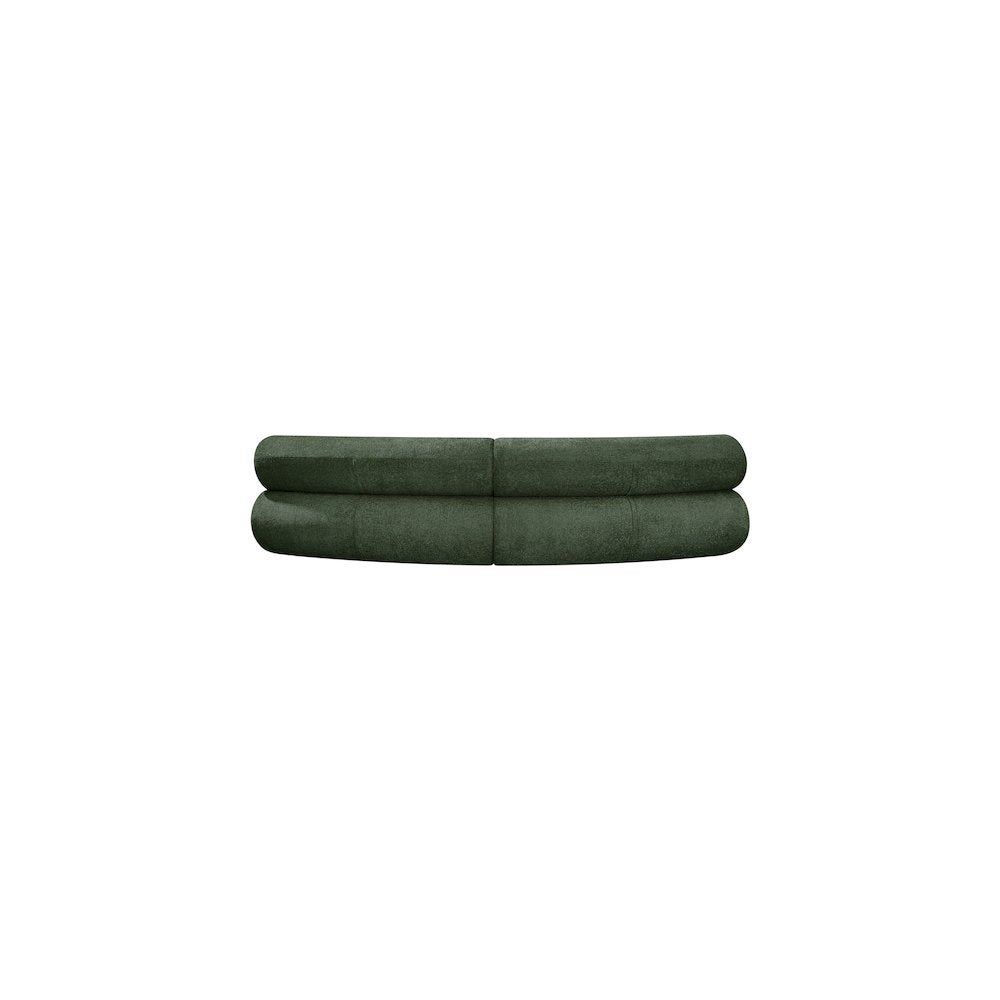 Bale Green Chenille Fabric Modular Sofa
