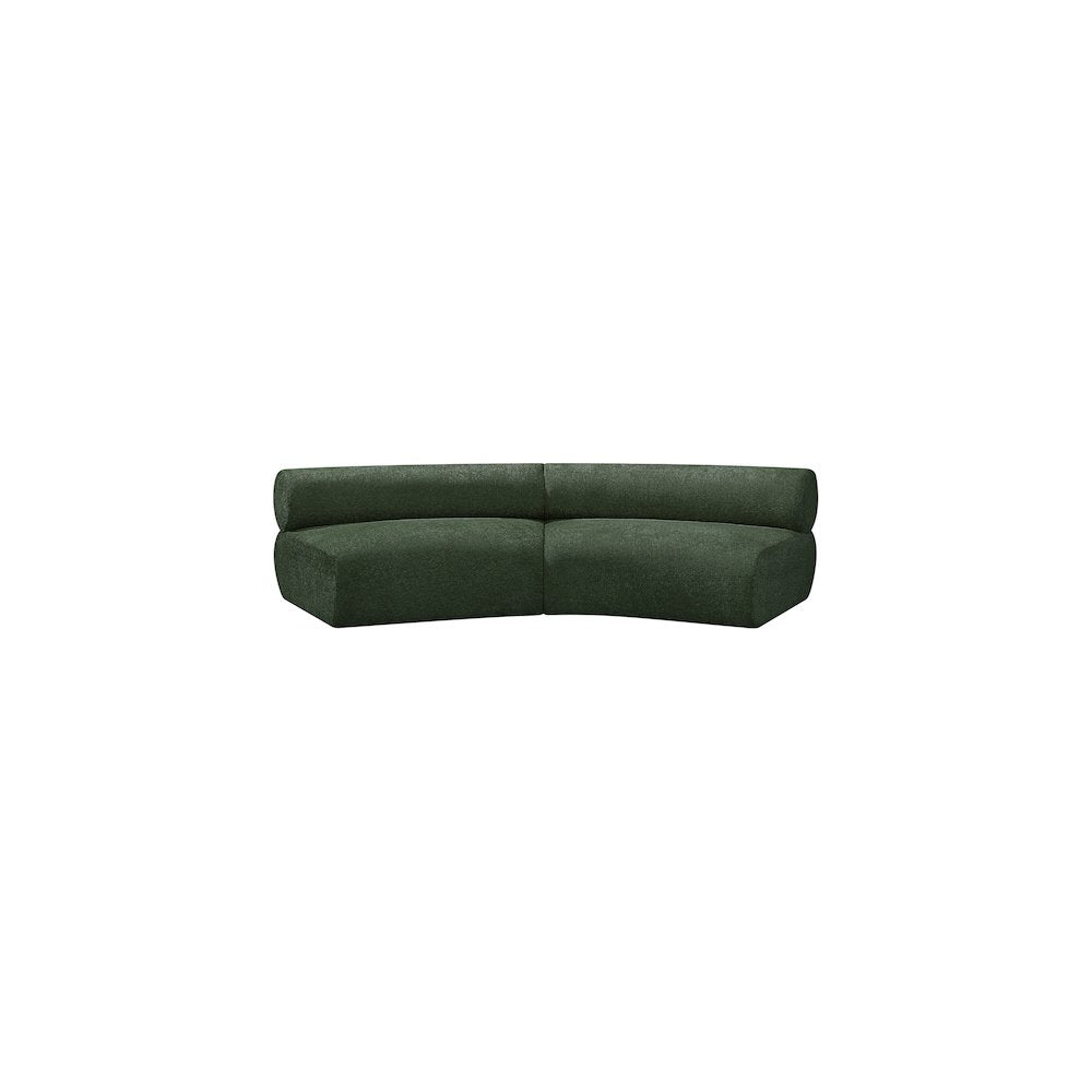 Bale Green Chenille Fabric Modular Sofa