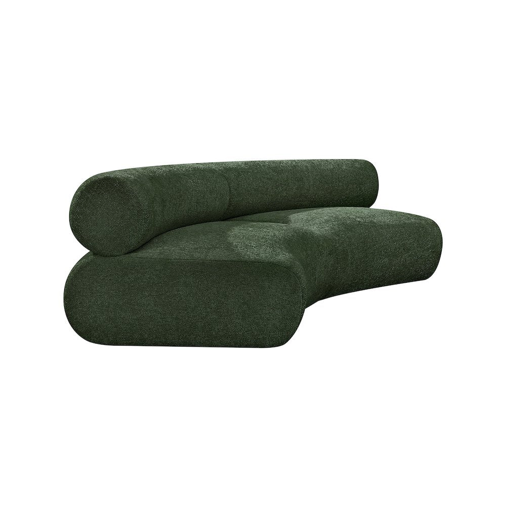 Bale Green Chenille Fabric Modular Sofa