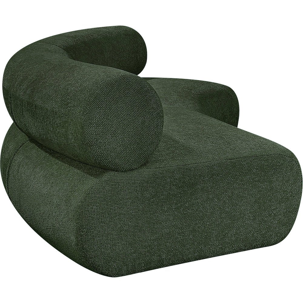 Bale Green Chenille Fabric Modular Sofa