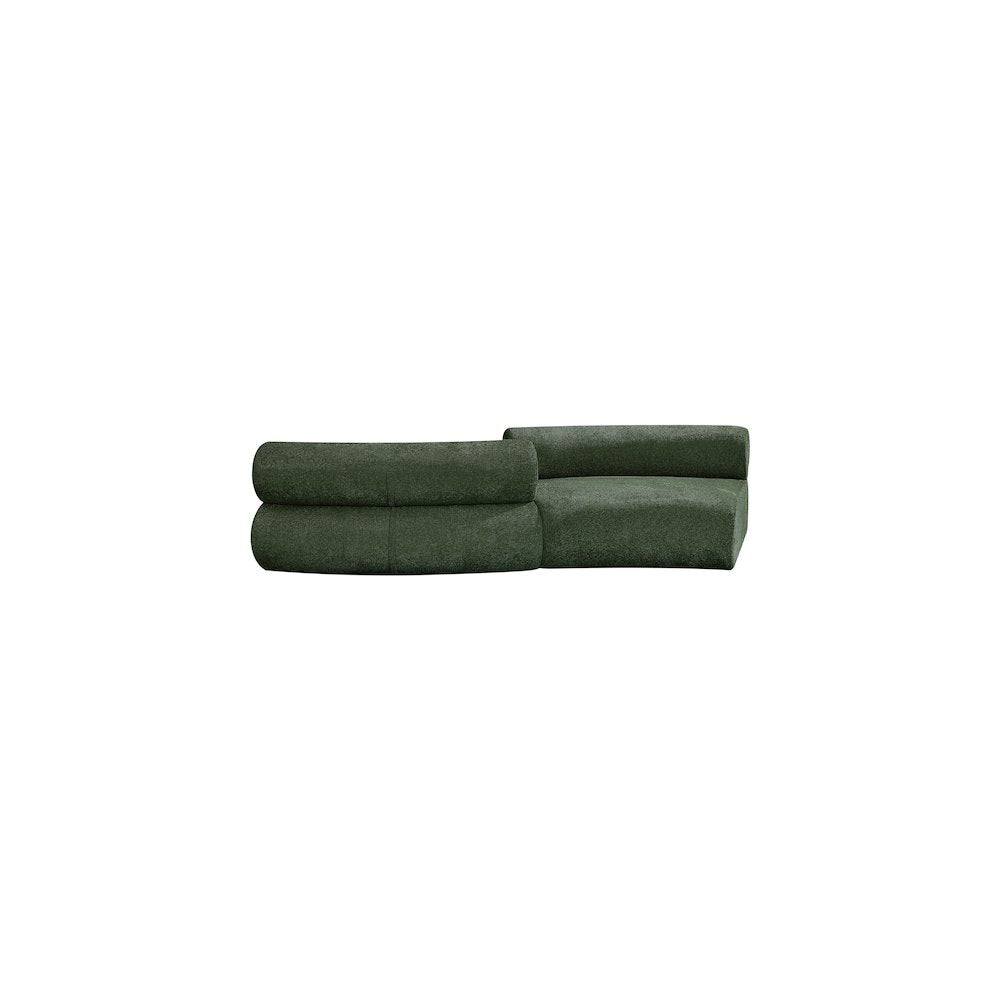Bale Green Chenille Fabric Modular Sofa