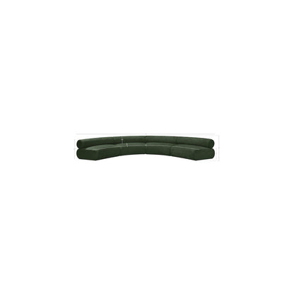 Bale Green Chenille Fabric Modular Sofa