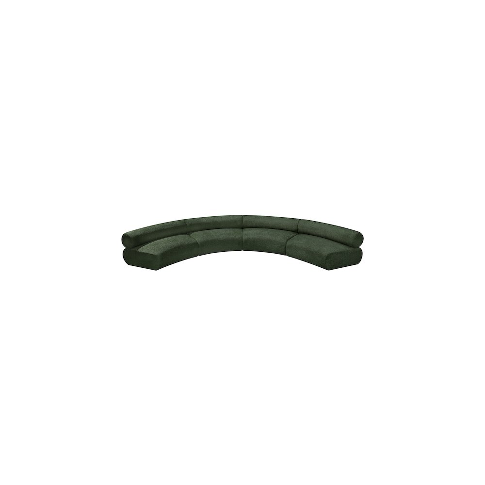 Bale Green Chenille Fabric Modular Sofa