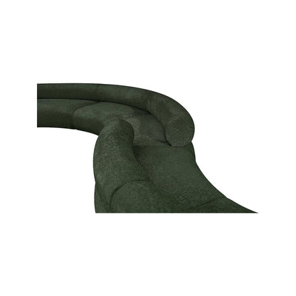 Bale Green Chenille Fabric Modular Sofa