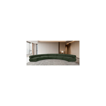 Bale Green Chenille Fabric Modular Sofa