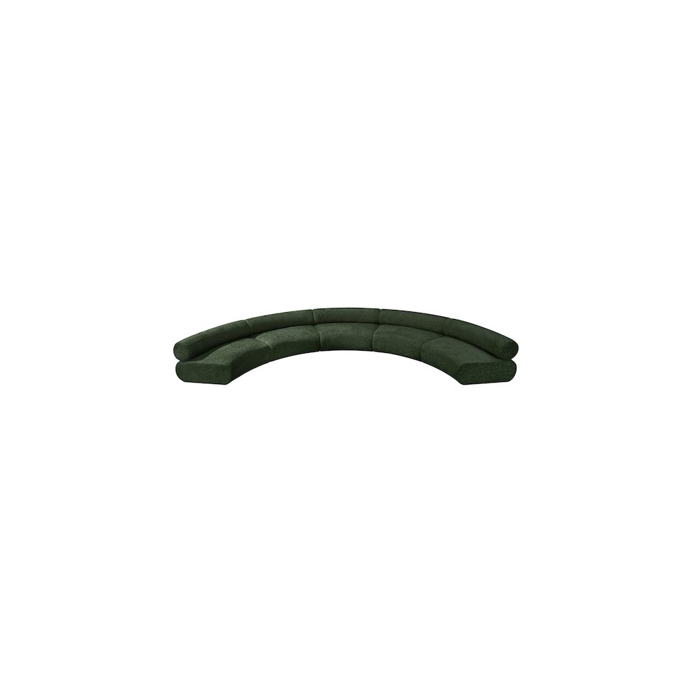 Bale Green Chenille Fabric Modular Sofa