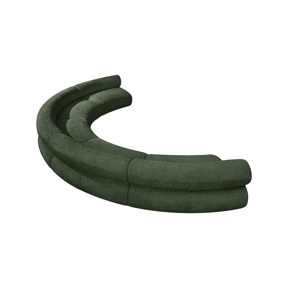 Bale Green Chenille Fabric Modular Sofa