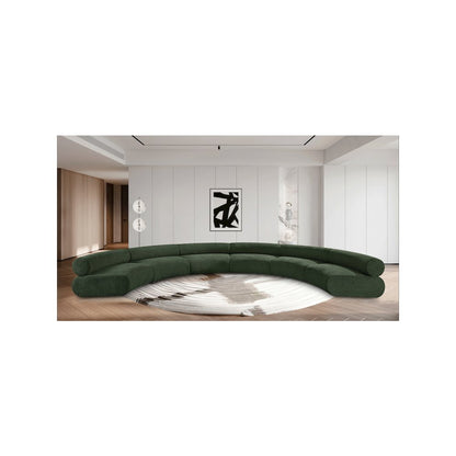 Bale Green Chenille Fabric Modular Sofa