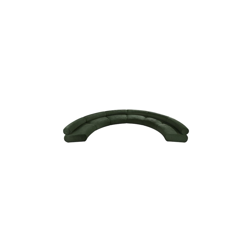 Bale Green Chenille Fabric Modular Sofa