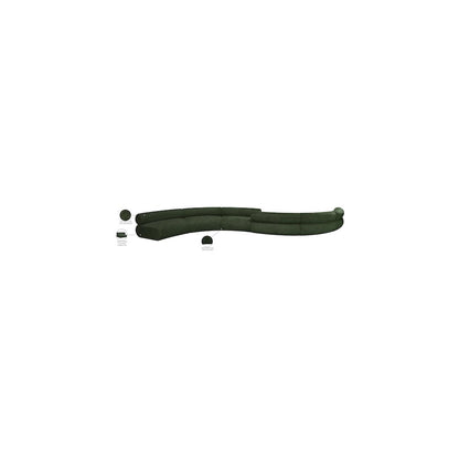 Bale Green Chenille Fabric Modular Sofa