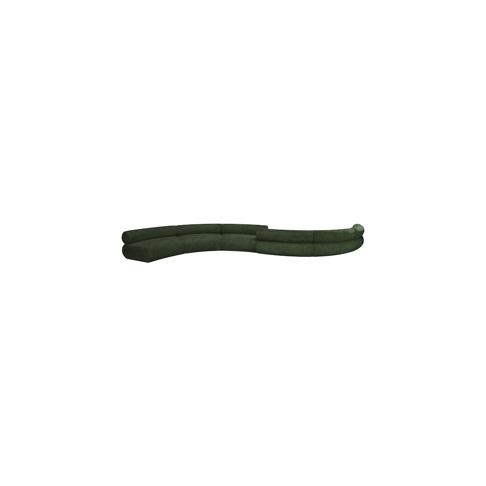Bale Green Chenille Fabric Modular Sofa