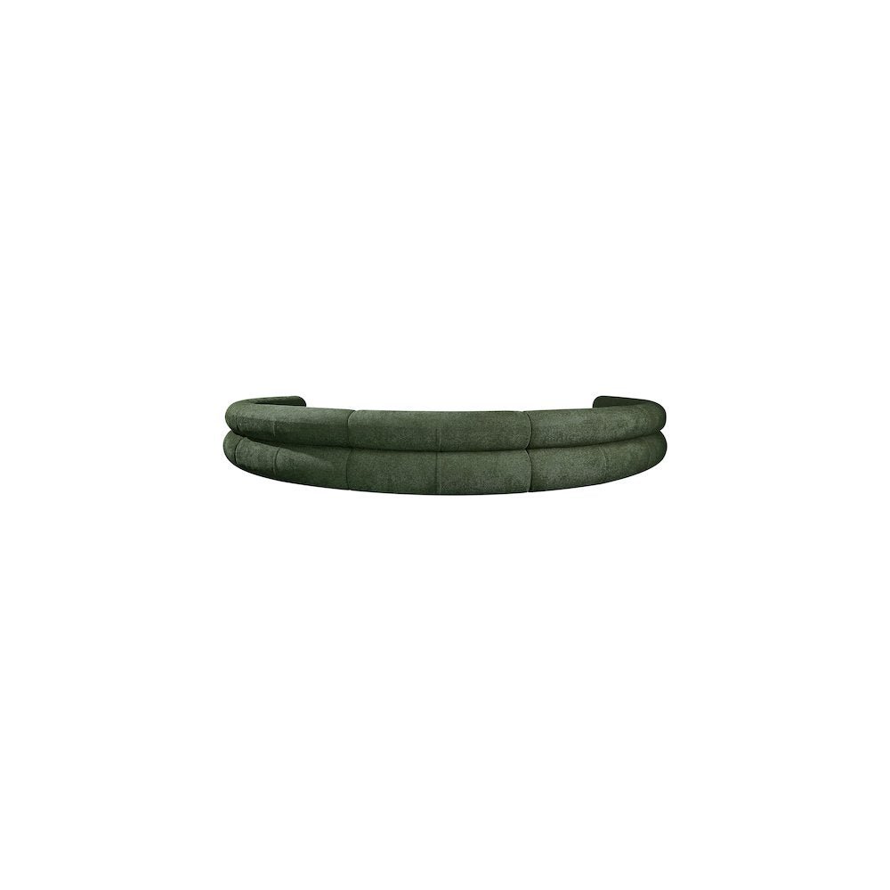 Bale Green Chenille Fabric Modular Sofa
