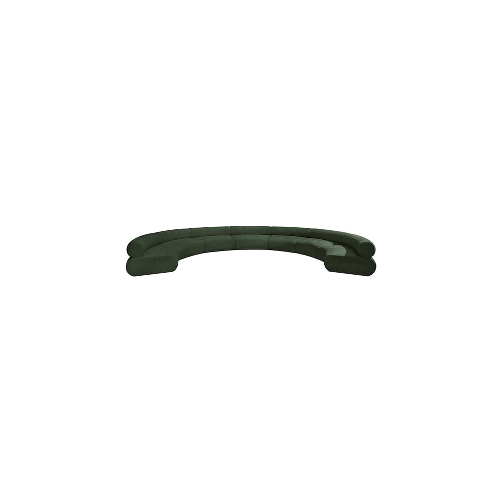 Bale Green Chenille Fabric Modular Sofa