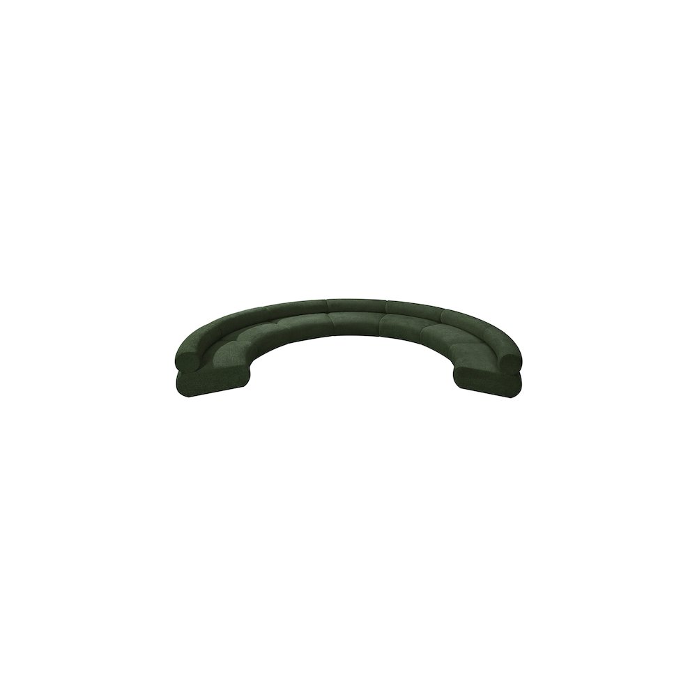 Bale Green Chenille Fabric Modular Sofa