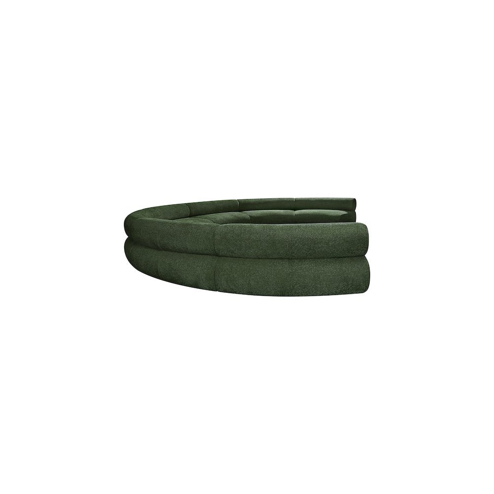 Bale Green Chenille Fabric Modular Sofa