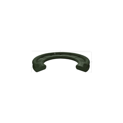 Bale Green Chenille Fabric Modular Sofa