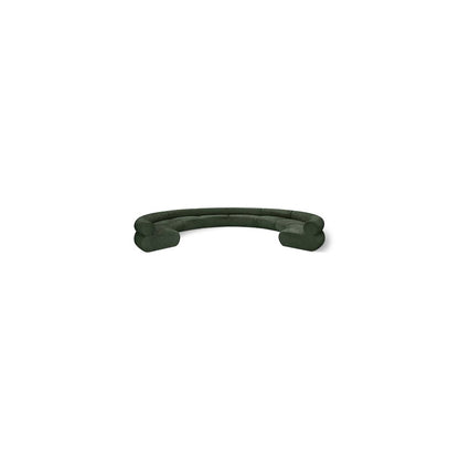 Bale Green Chenille Fabric Modular Sofa