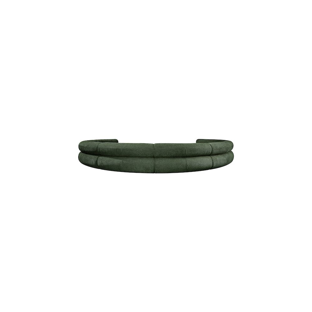 Bale Green Chenille Fabric Modular Sofa