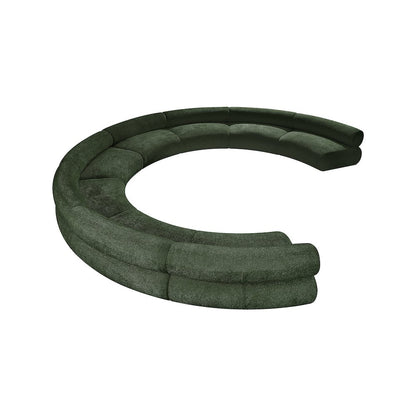 Bale Green Chenille Fabric Modular Sofa