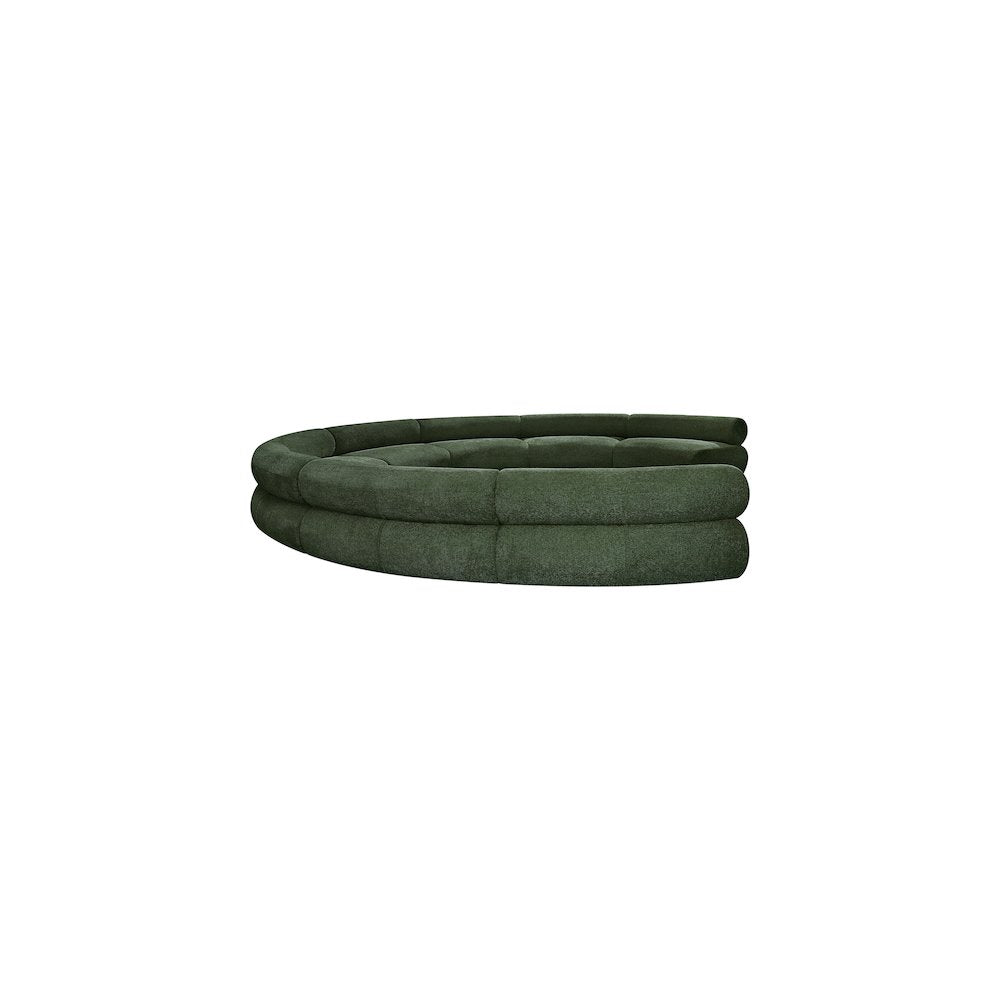 Bale Green Chenille Fabric Modular Sofa