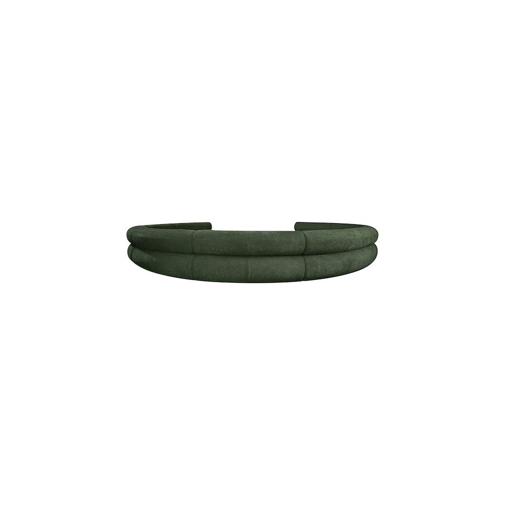 Bale Green Chenille Fabric Modular Sofa