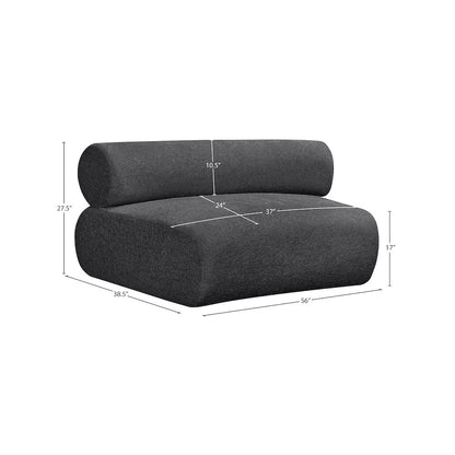Bale Grey Chenille Fabric Modular Chair