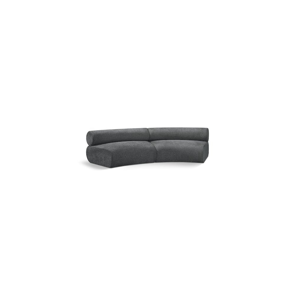 Bale Grey Chenille Fabric Modular Sofa