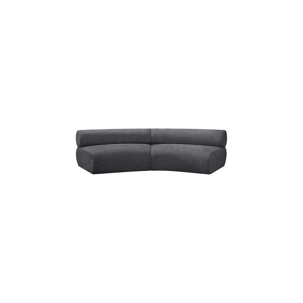 Bale Grey Chenille Fabric Modular Sofa