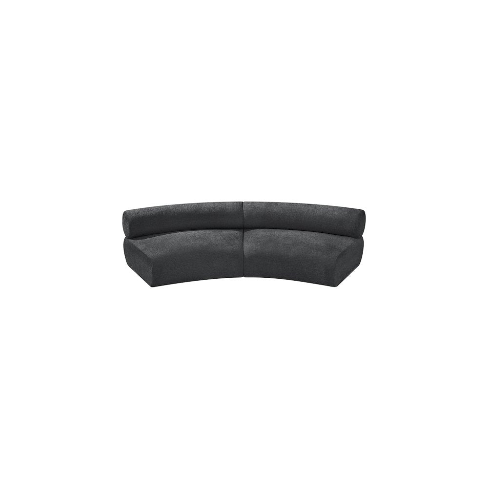 Bale Grey Chenille Fabric Modular Sofa