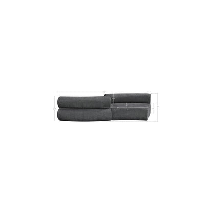 Bale Grey Chenille Fabric Modular Sofa