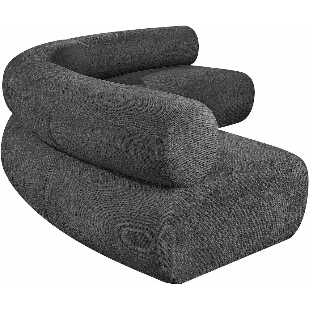 Bale Grey Chenille Fabric Modular Sofa