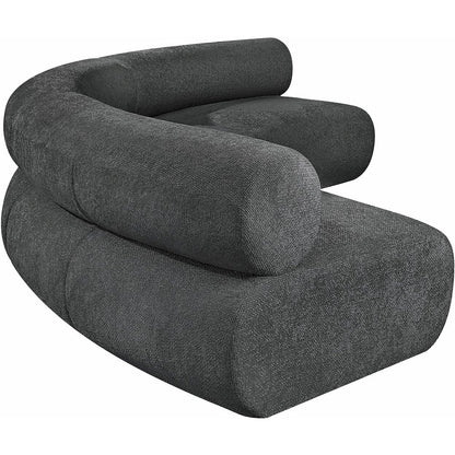 Bale Grey Chenille Fabric Modular Sofa
