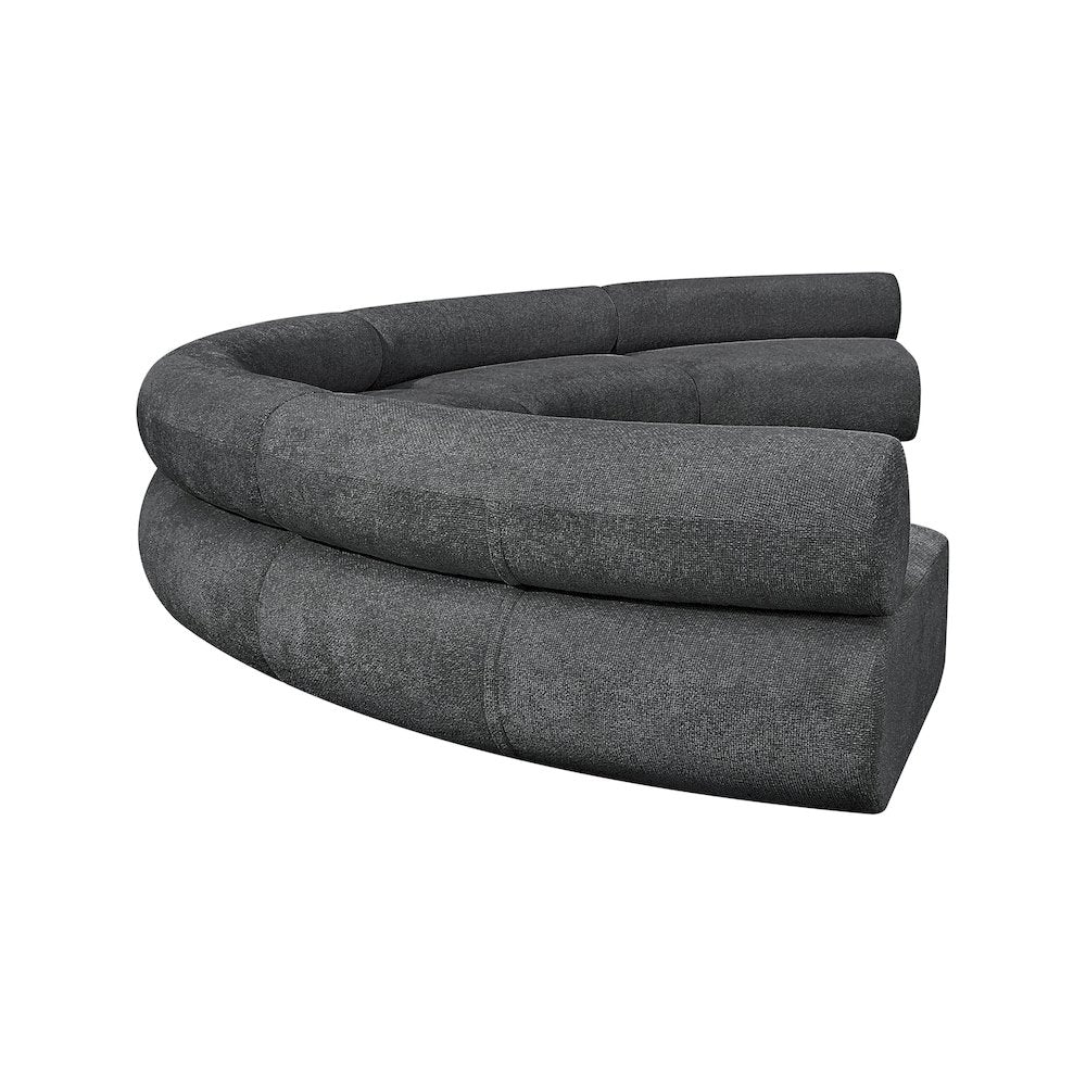 Bale Grey Chenille Fabric Modular Sofa