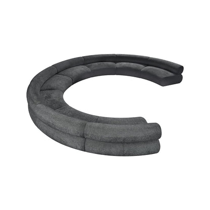 Bale Grey Chenille Fabric Modular Sofa