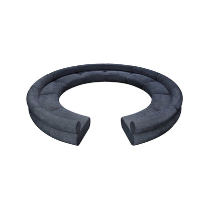 Bale Navy Chenille Fabric Modular Sofa