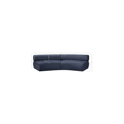 Bale Navy Chenille Fabric Modular Sofa