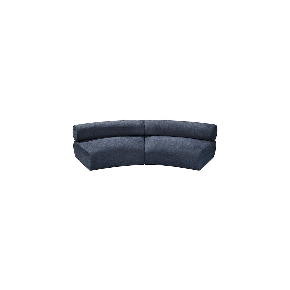 Bale Navy Chenille Fabric Modular Sofa