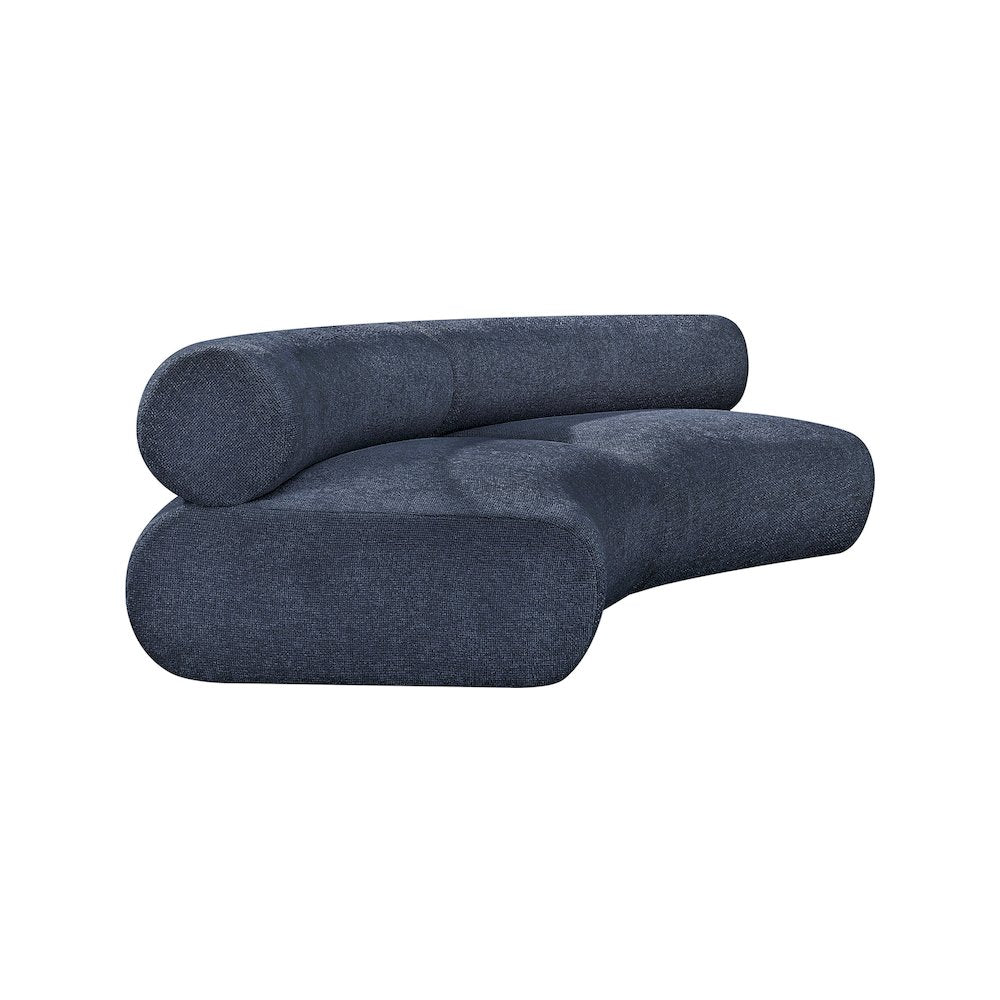 Bale Navy Chenille Fabric Modular Sofa