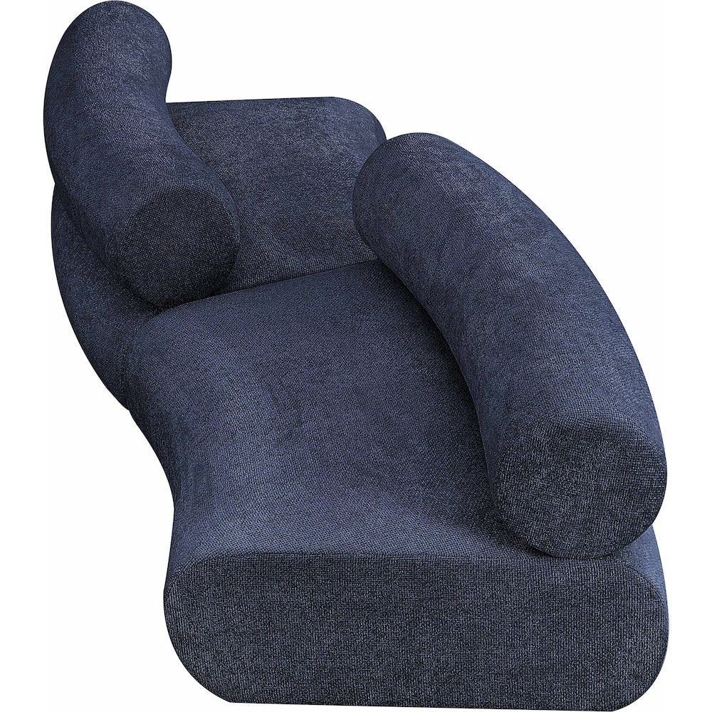 Bale Navy Chenille Fabric Modular Sofa