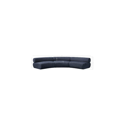 Bale Navy Chenille Fabric Modular Sofa