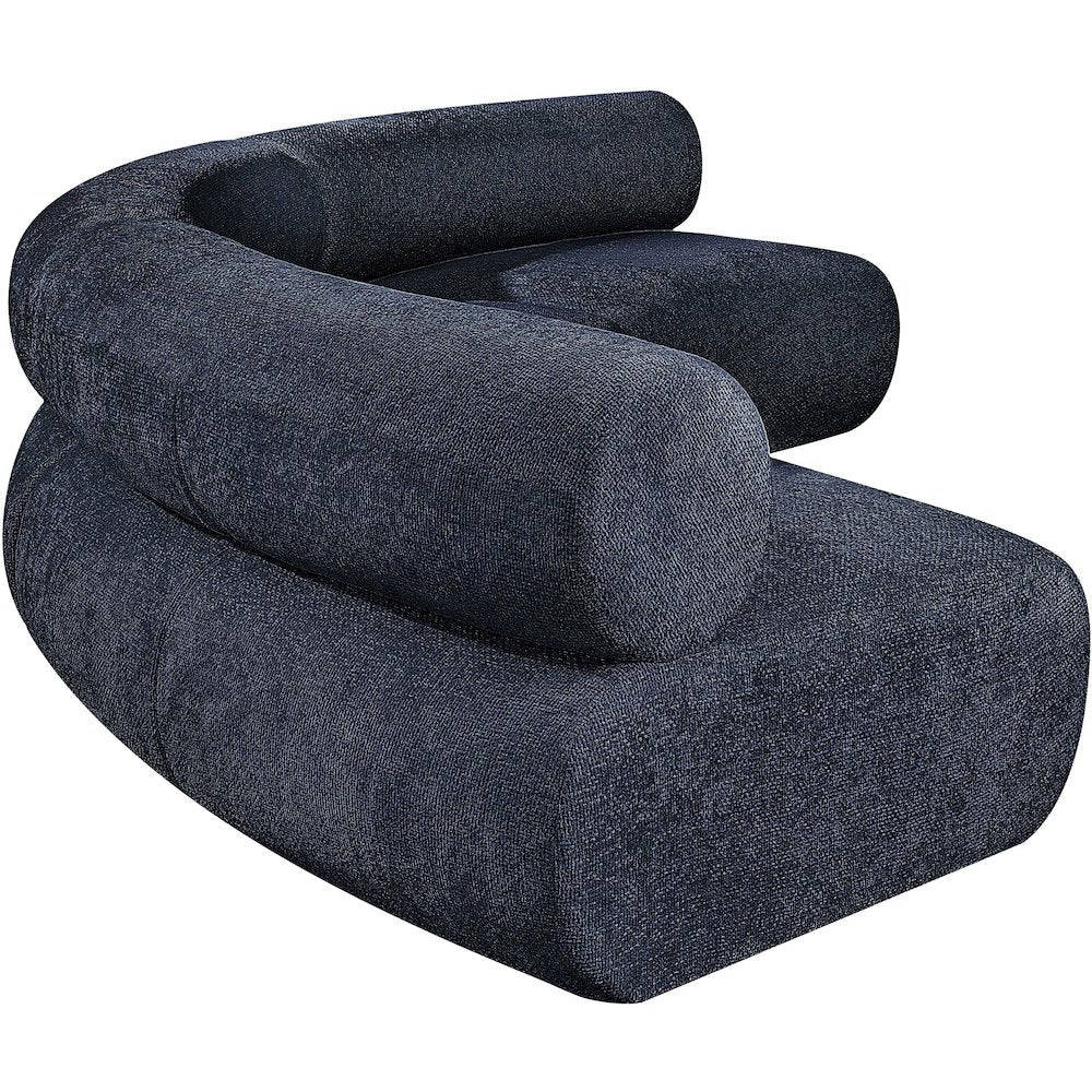Bale Navy Chenille Fabric Modular Sofa