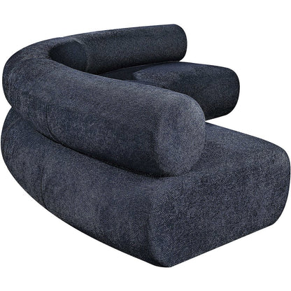 Bale Navy Chenille Fabric Modular Sofa