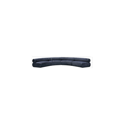 Bale Navy Chenille Fabric Modular Sofa
