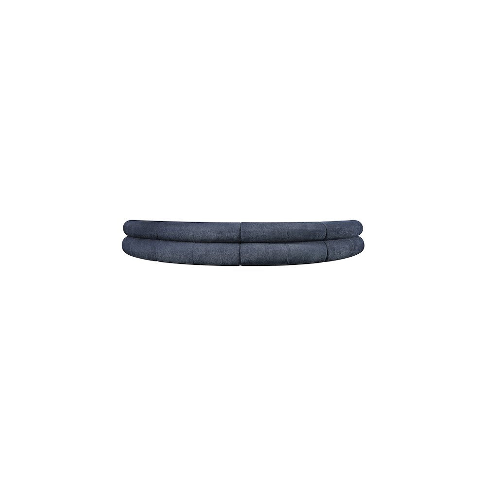 Bale Navy Chenille Fabric Modular Sofa